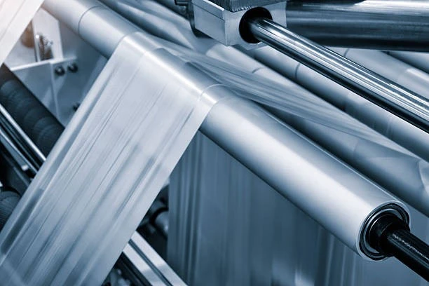 Typically in cast film or sheet extrusion processes